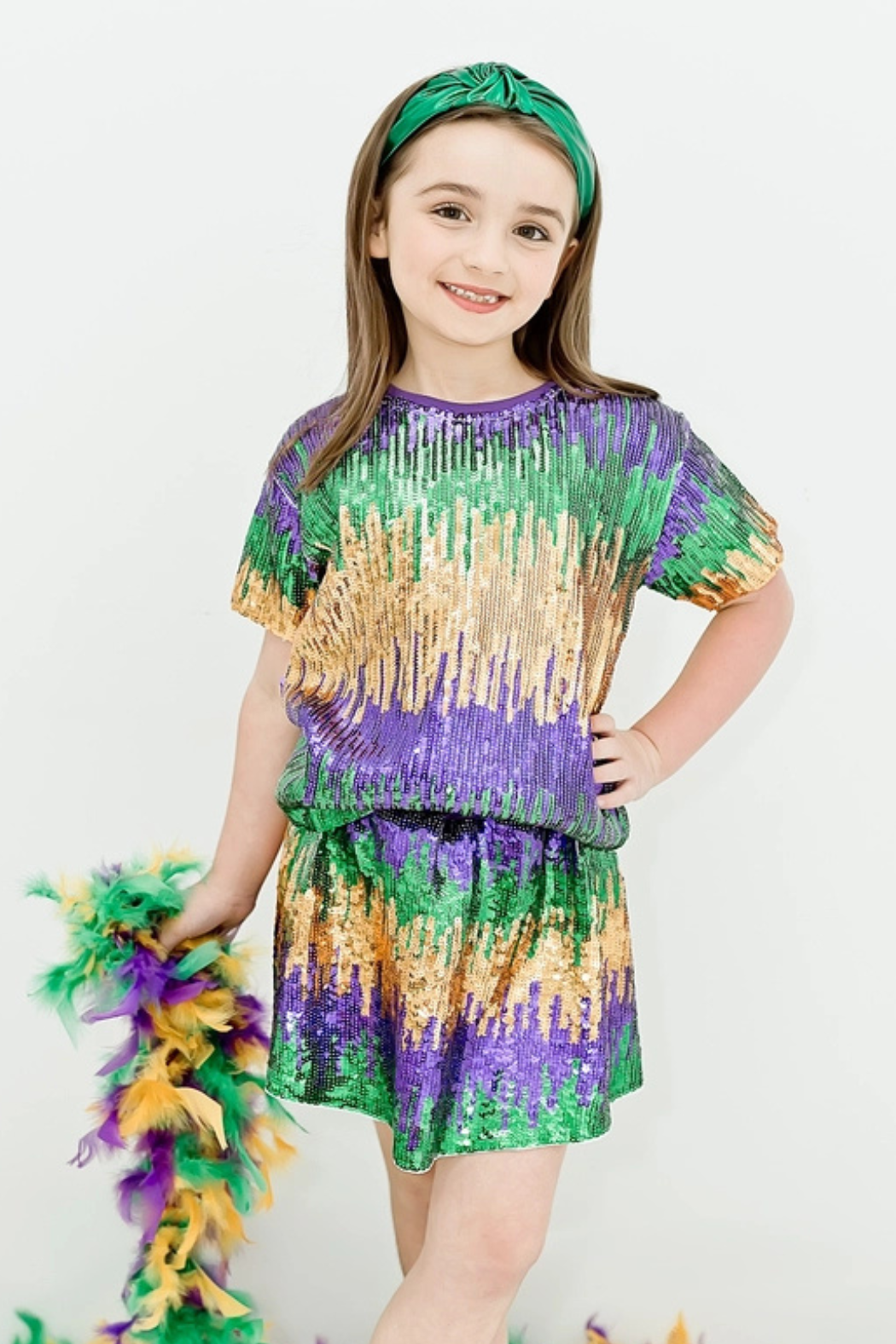 Sequin Boxy Tee