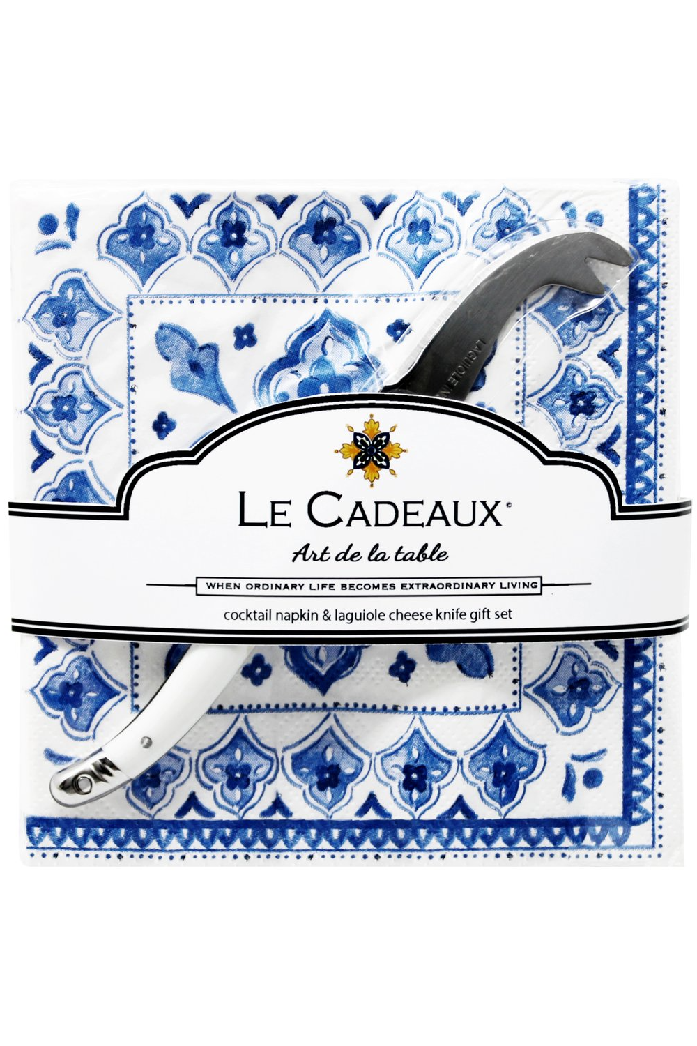 Cocktail Napkins with Knife Set