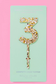 Pearl Confetti Cake Toppers