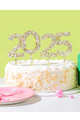 Pearl Confetti Cake Toppers