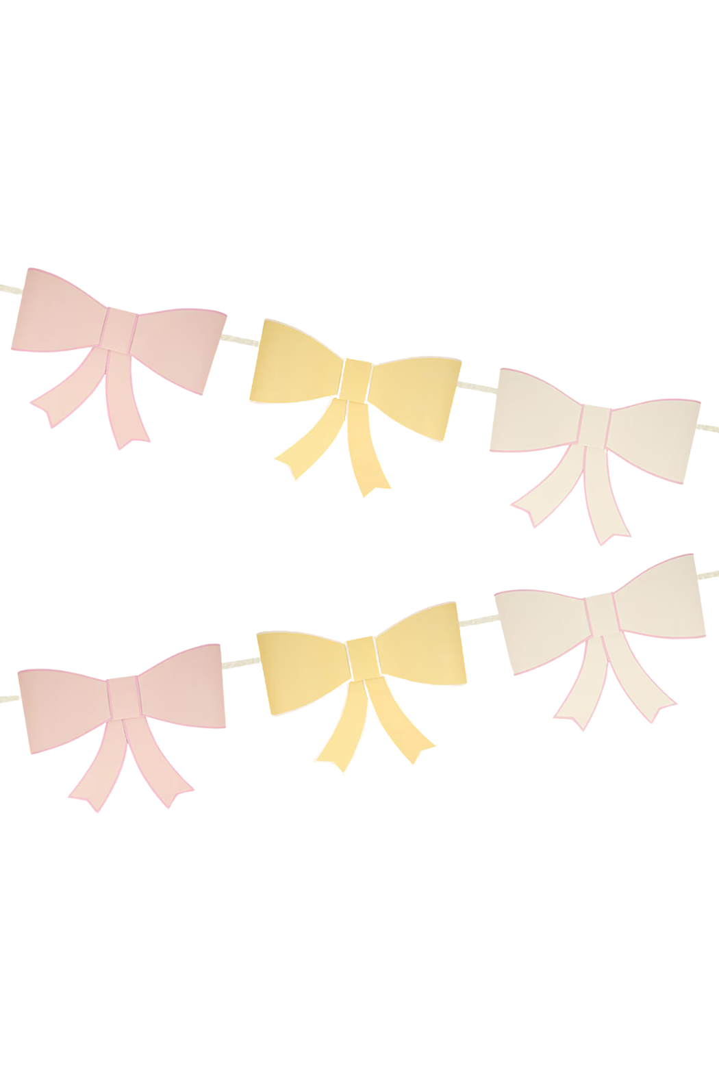 3D Paper Bow Garland