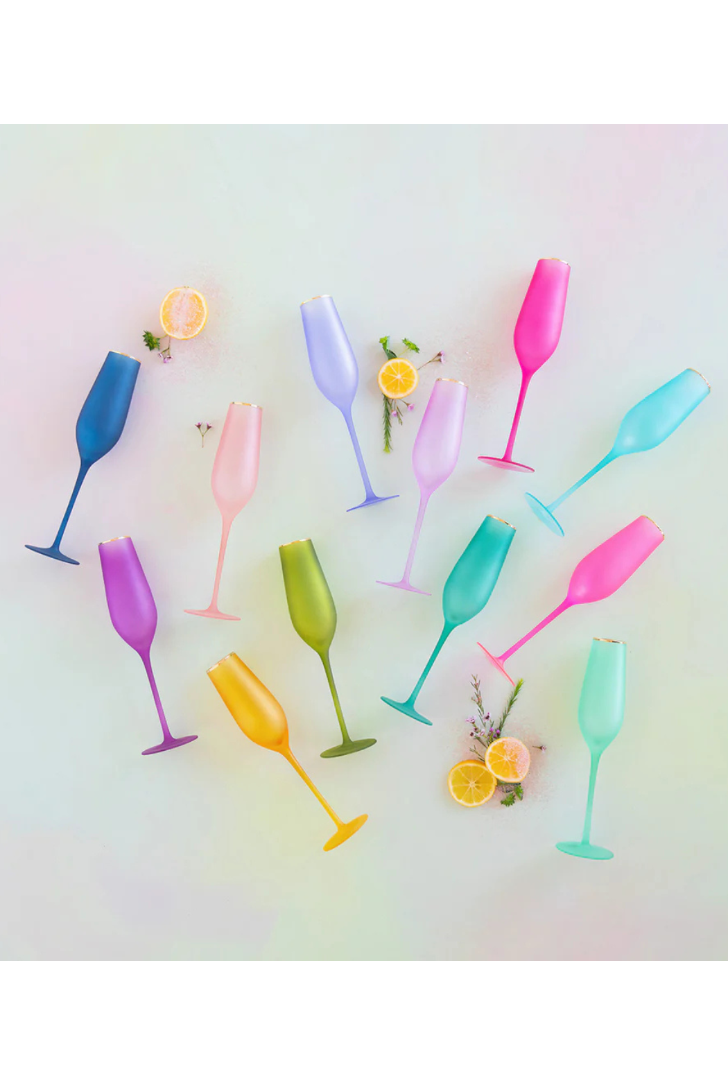 Frosted Glass Flute