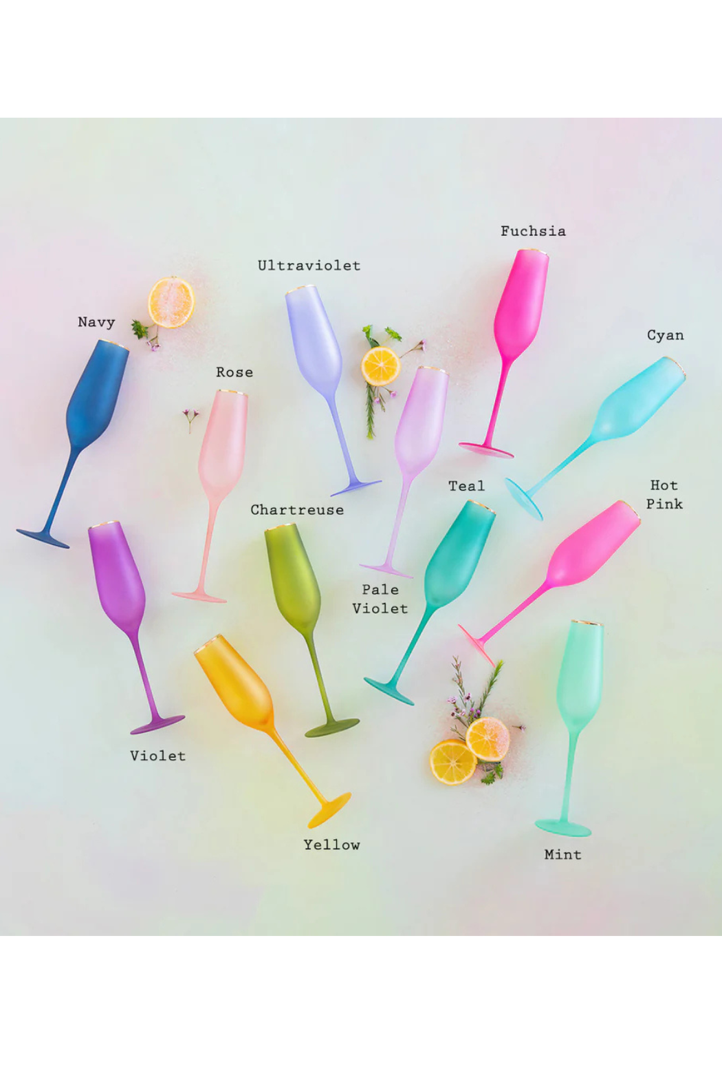 Frosted Glass Flute
