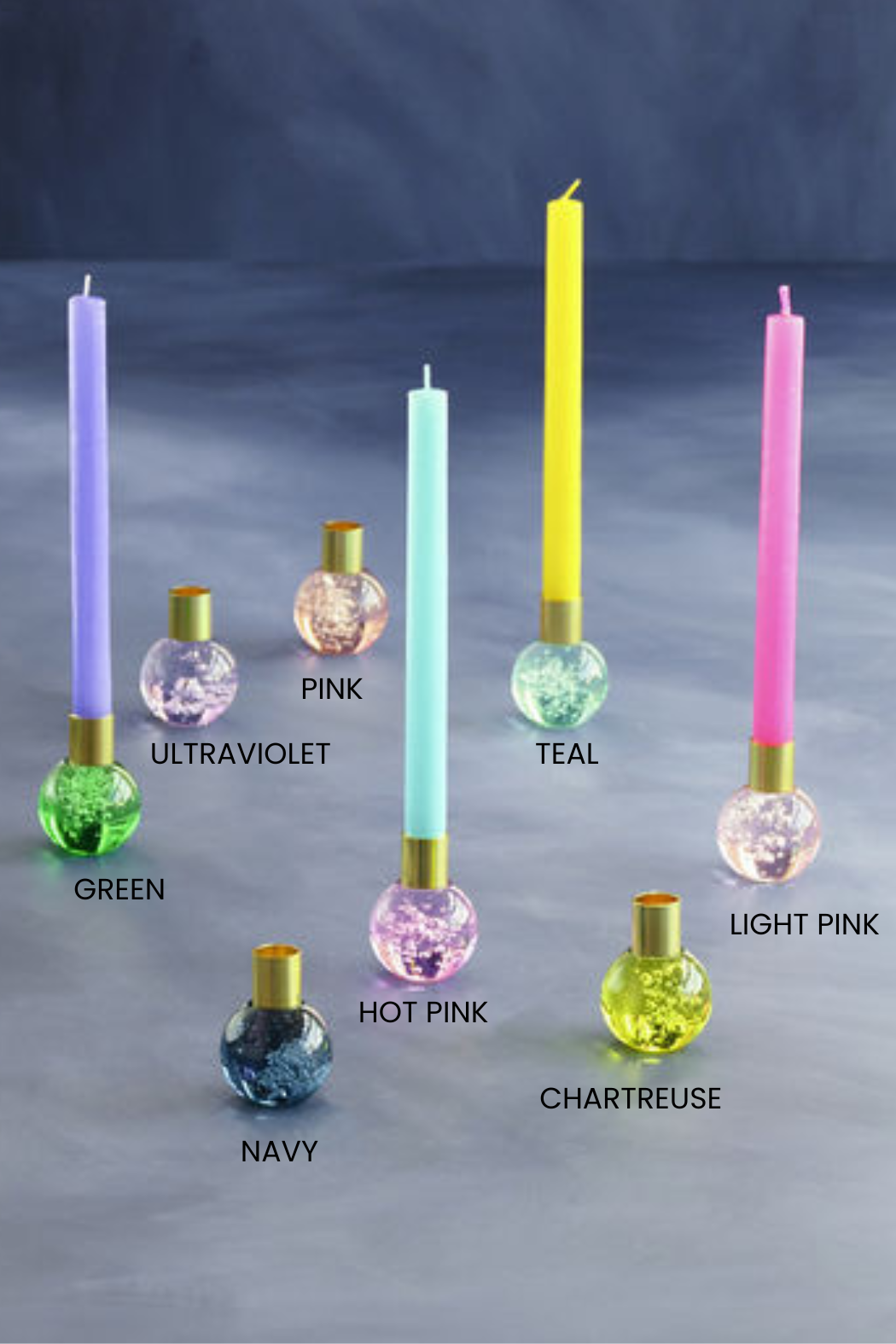 Crystal Ball Taper Holder