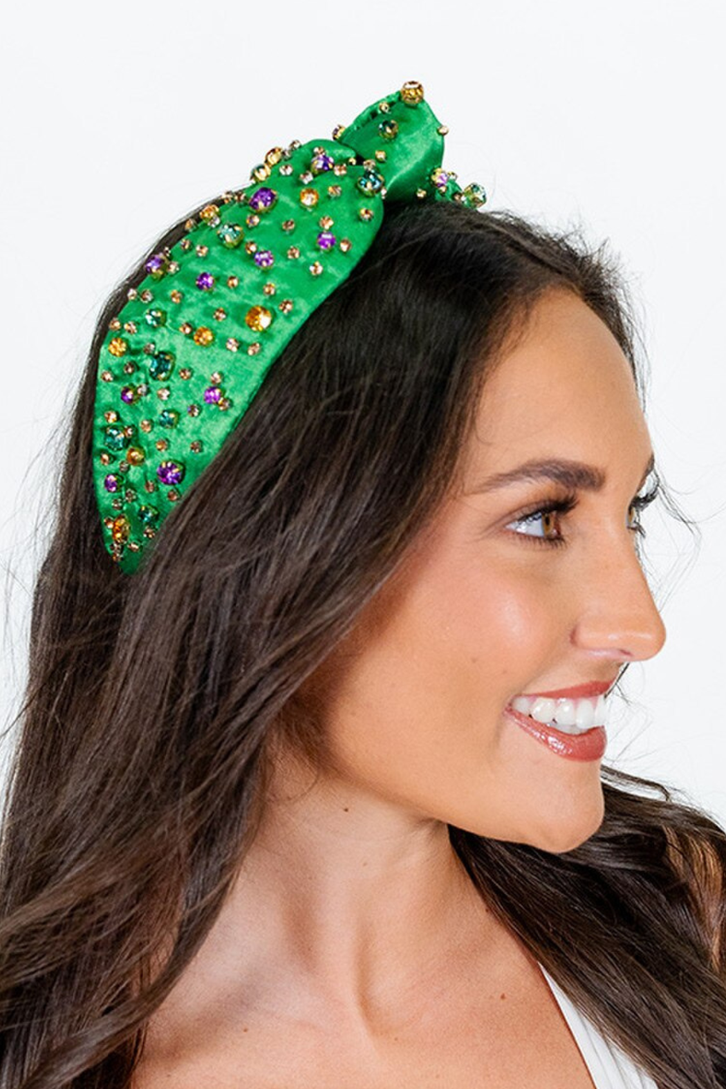 Mardi Gras Crystal Headband