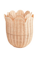 Scallop Rattan Basket