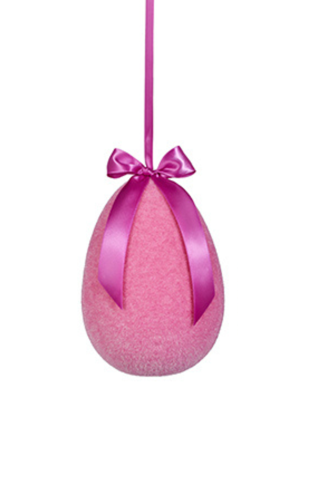 10" Flocked Hanging Egg