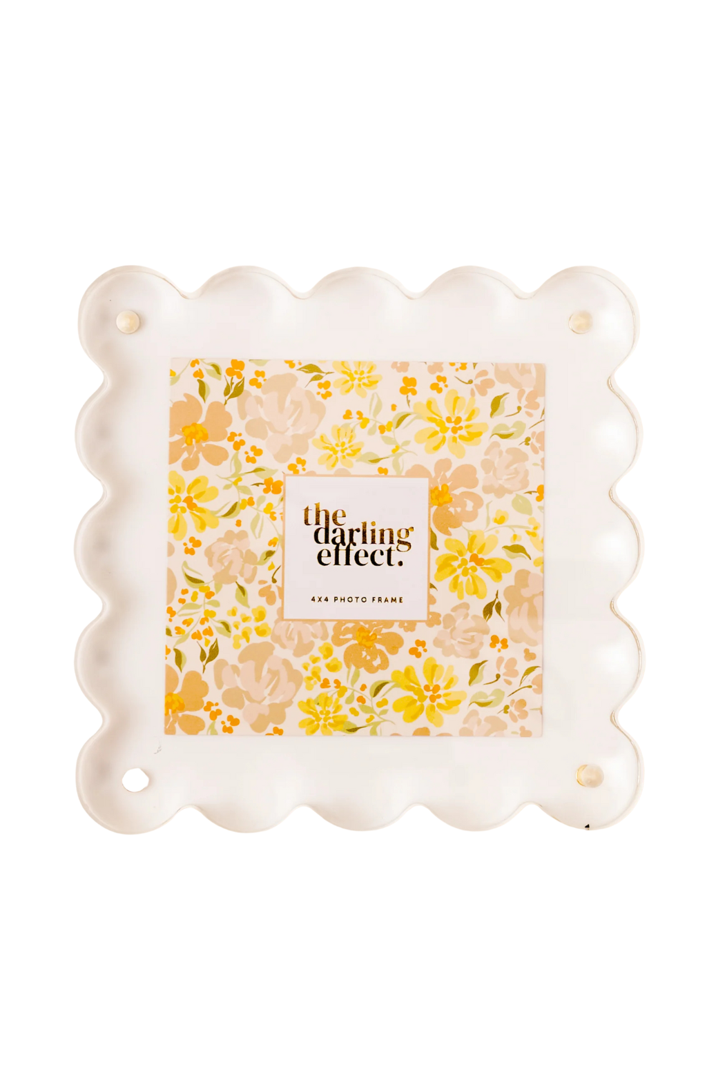 Square Scalloped Acrylic Frame