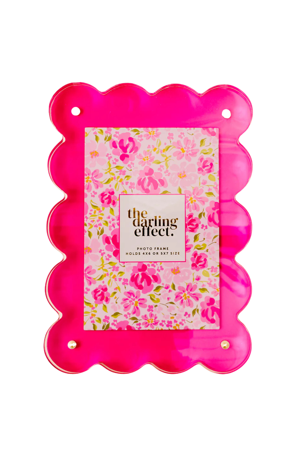 Rectangle Scalloped Acrylic Frame