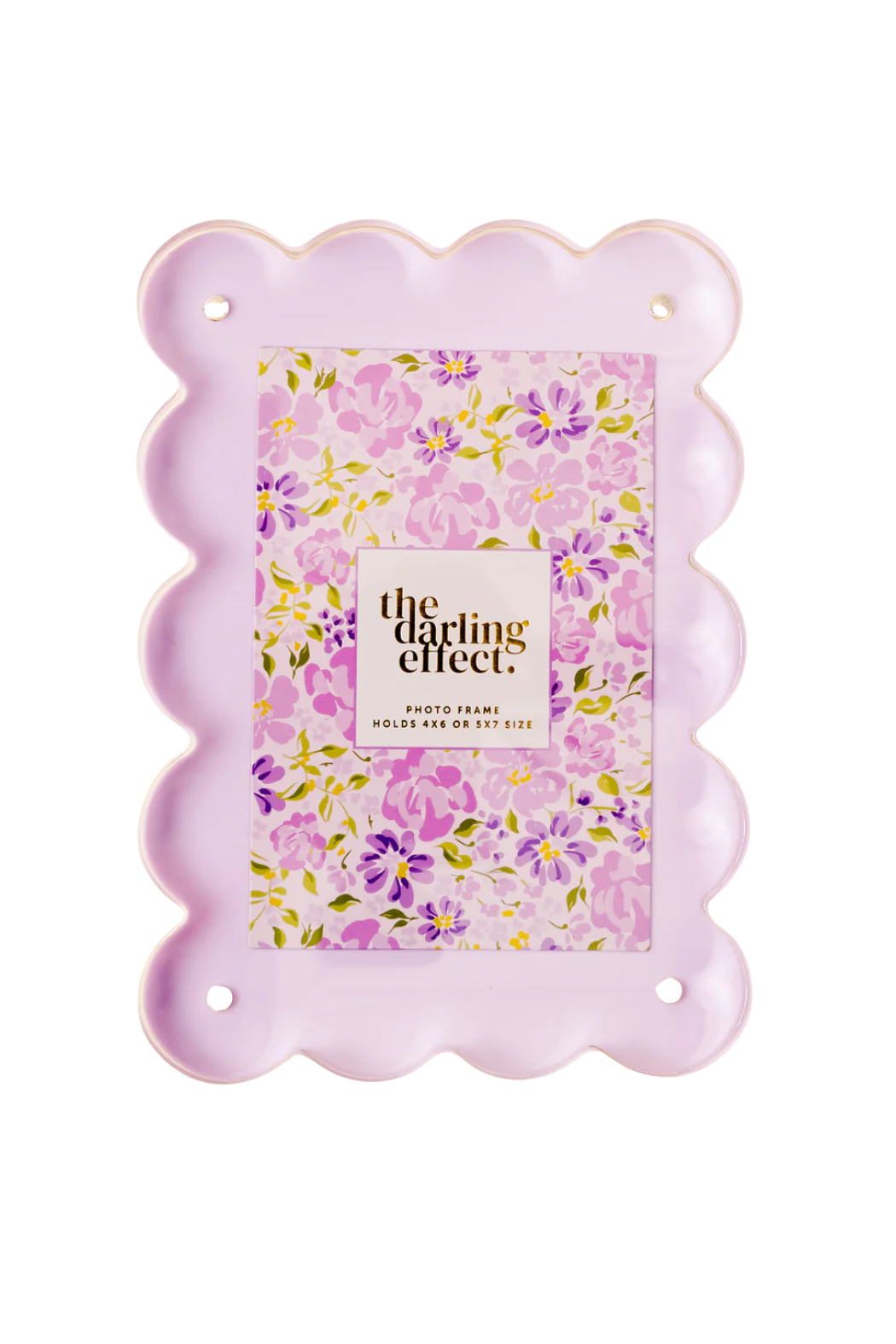 Rectangle Scalloped Acrylic Frame