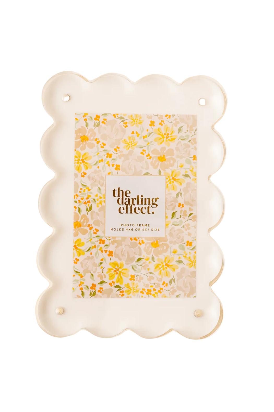 Rectangle Scalloped Acrylic Frame