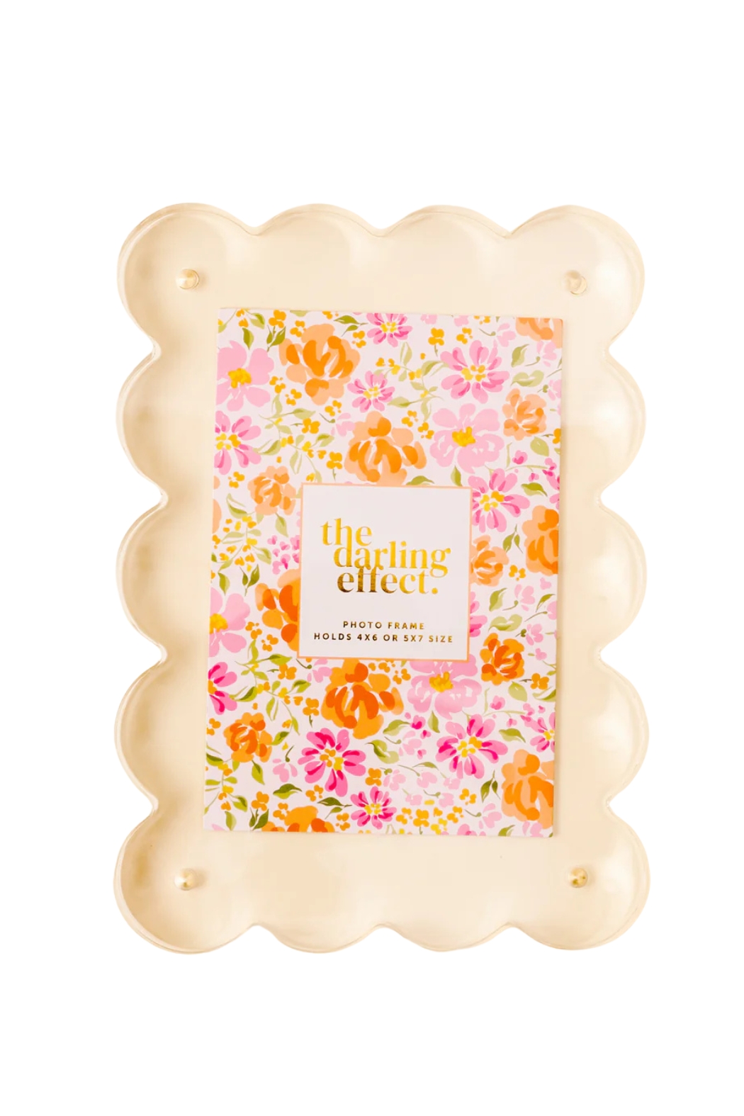 Rectangle Scalloped Acrylic Frame