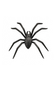 8-inch Plastic Glitter Spider