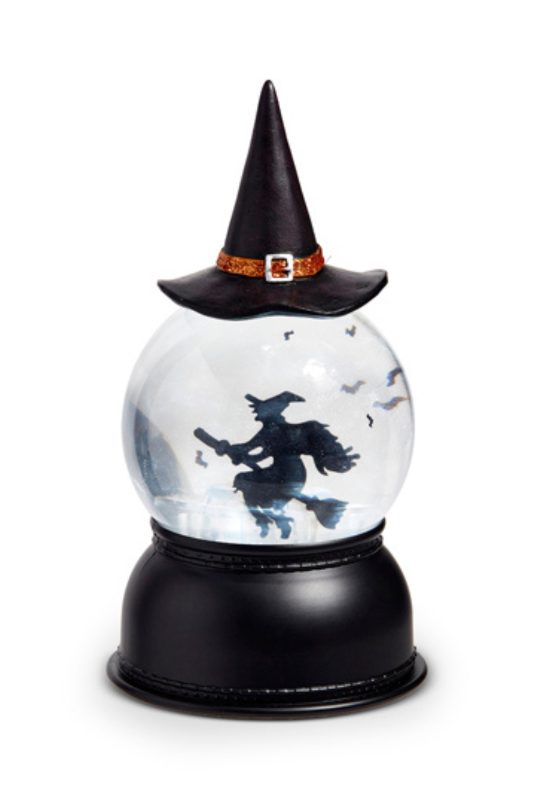 Flying Witch Lighted Swirling Globe
