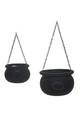 Flocked Witches Cauldron