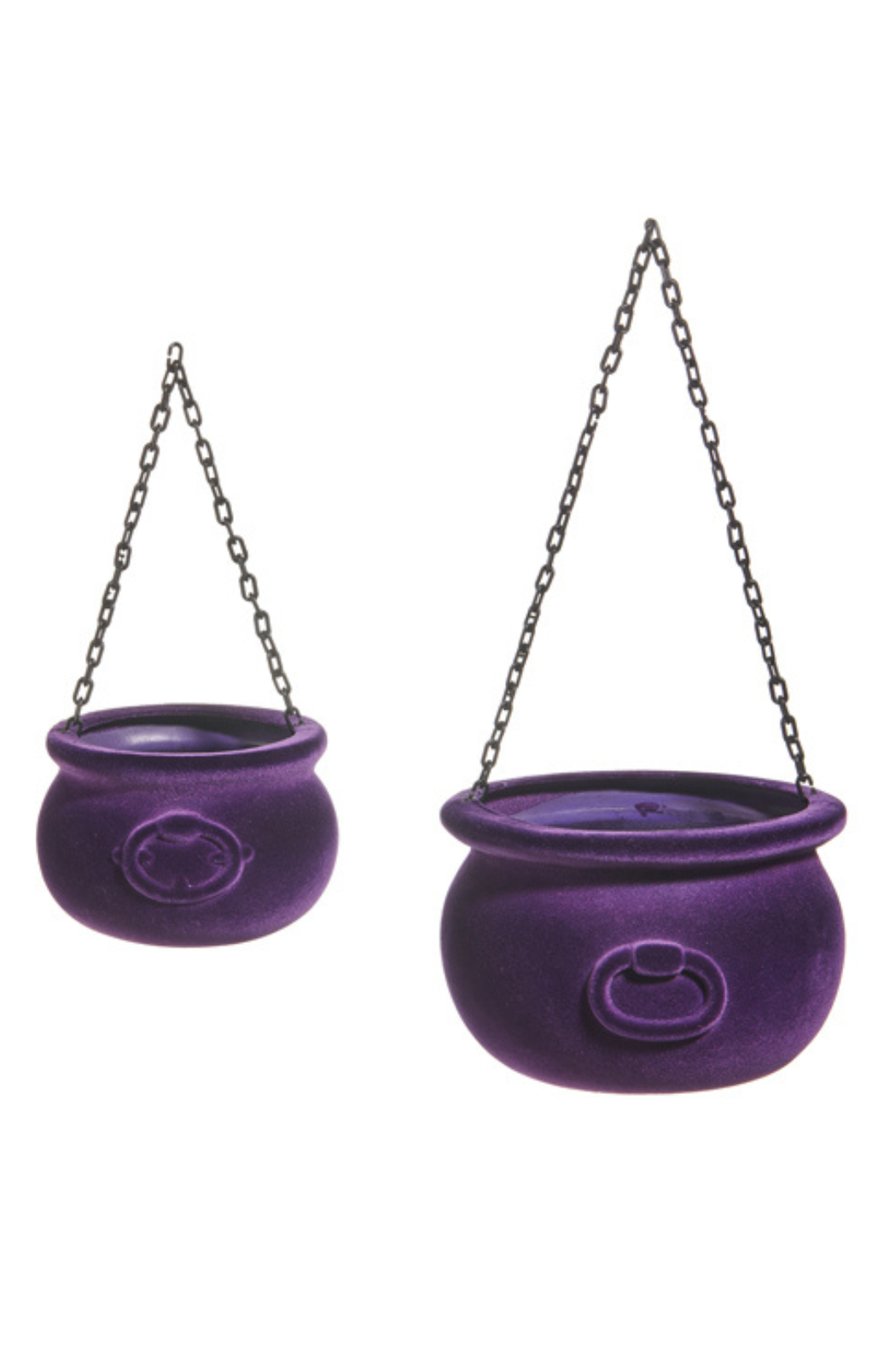 Flocked Witches Cauldron