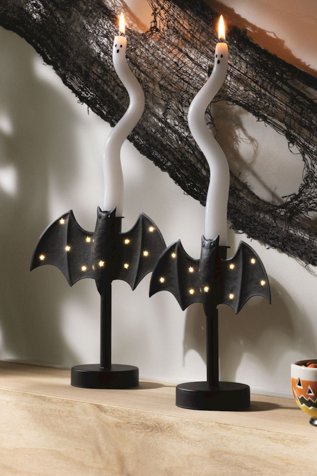 Twinkle Bat Candlesticks
