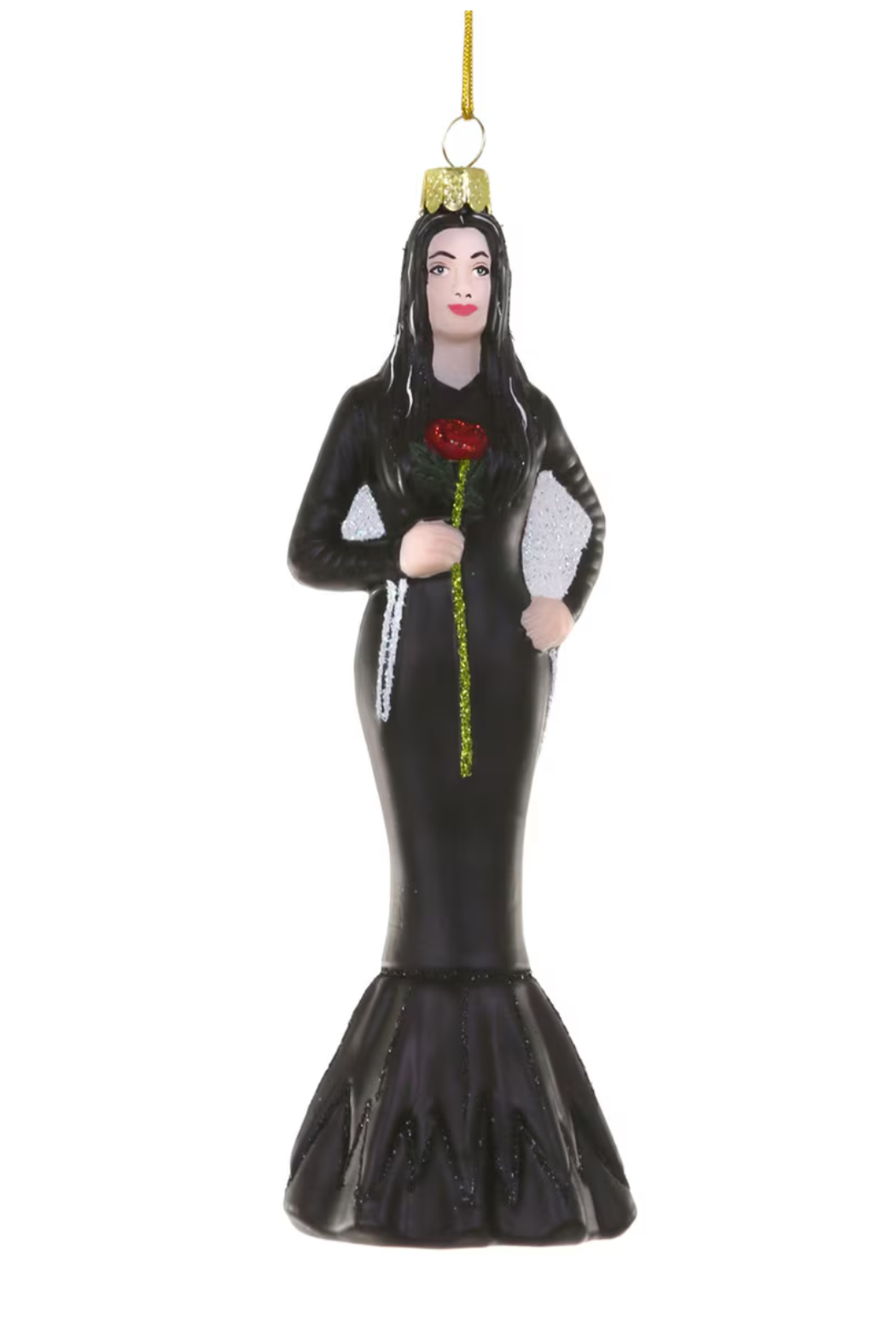 Glass Morticia Ornament