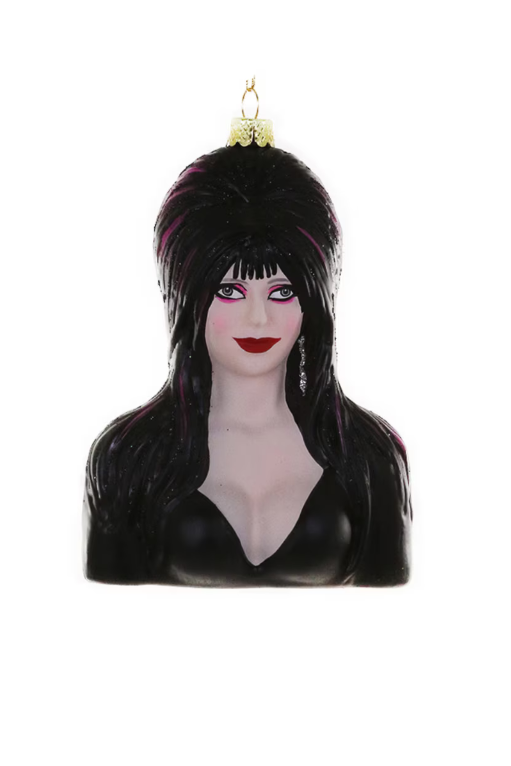Glass Elvira Ornament