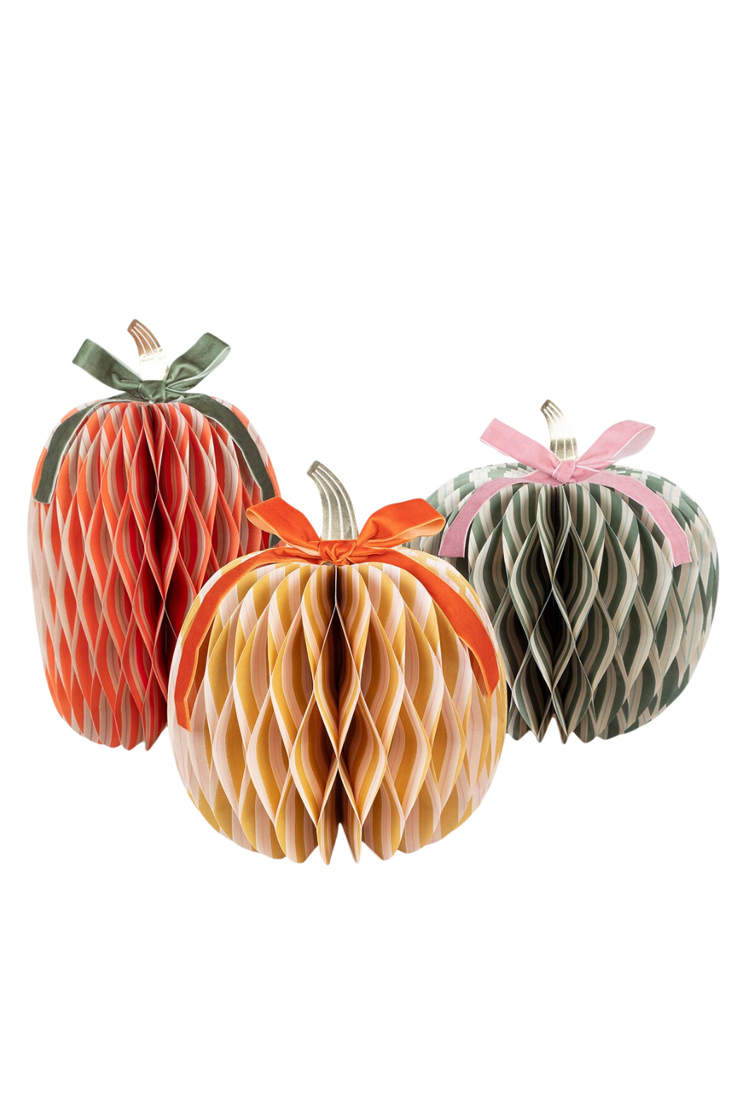 Fall Honeycomb Pumpkins
