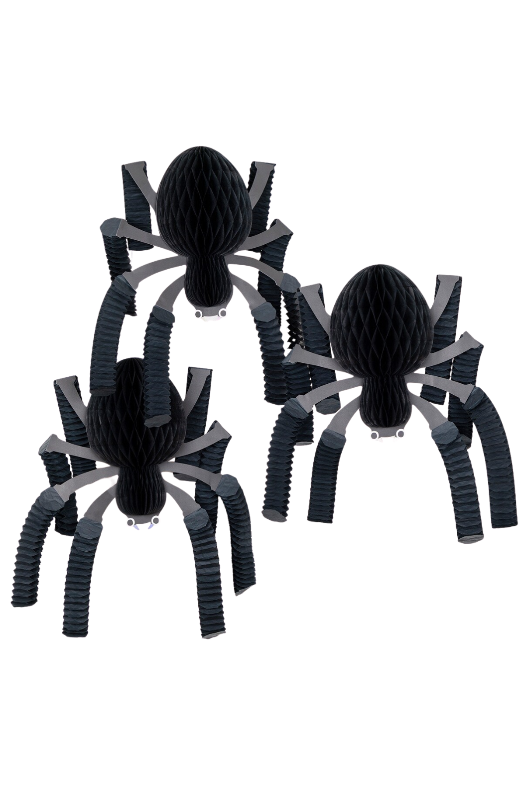 Set of 3 Honeycomb Spiders