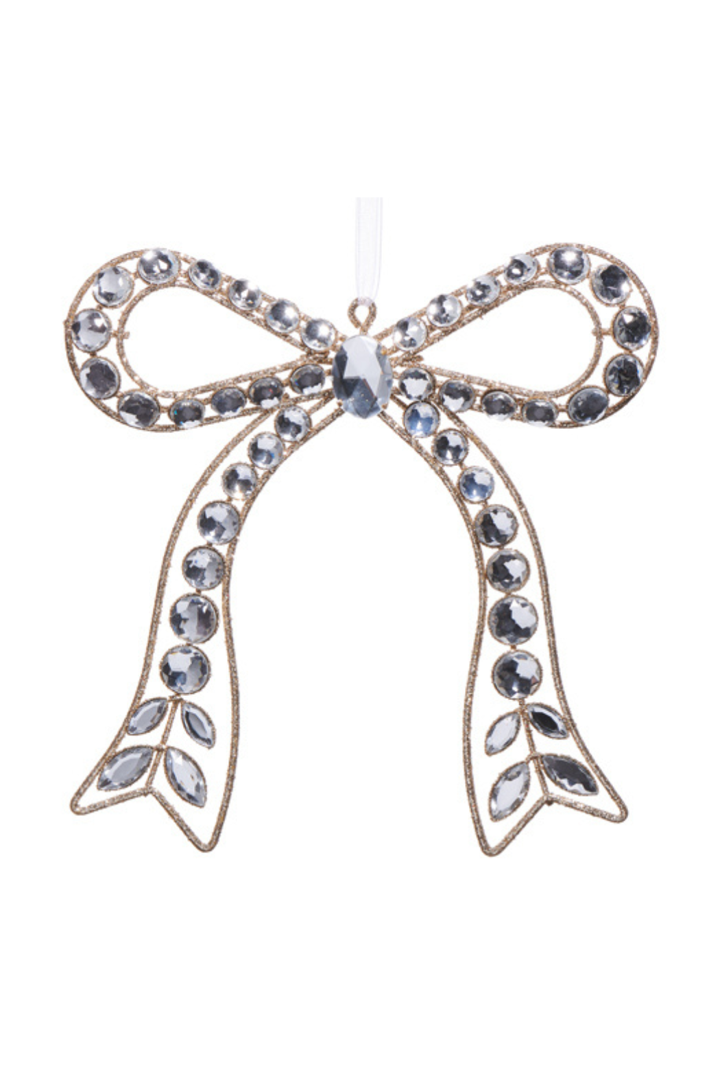 7.25" Jeweled Bow Ornament