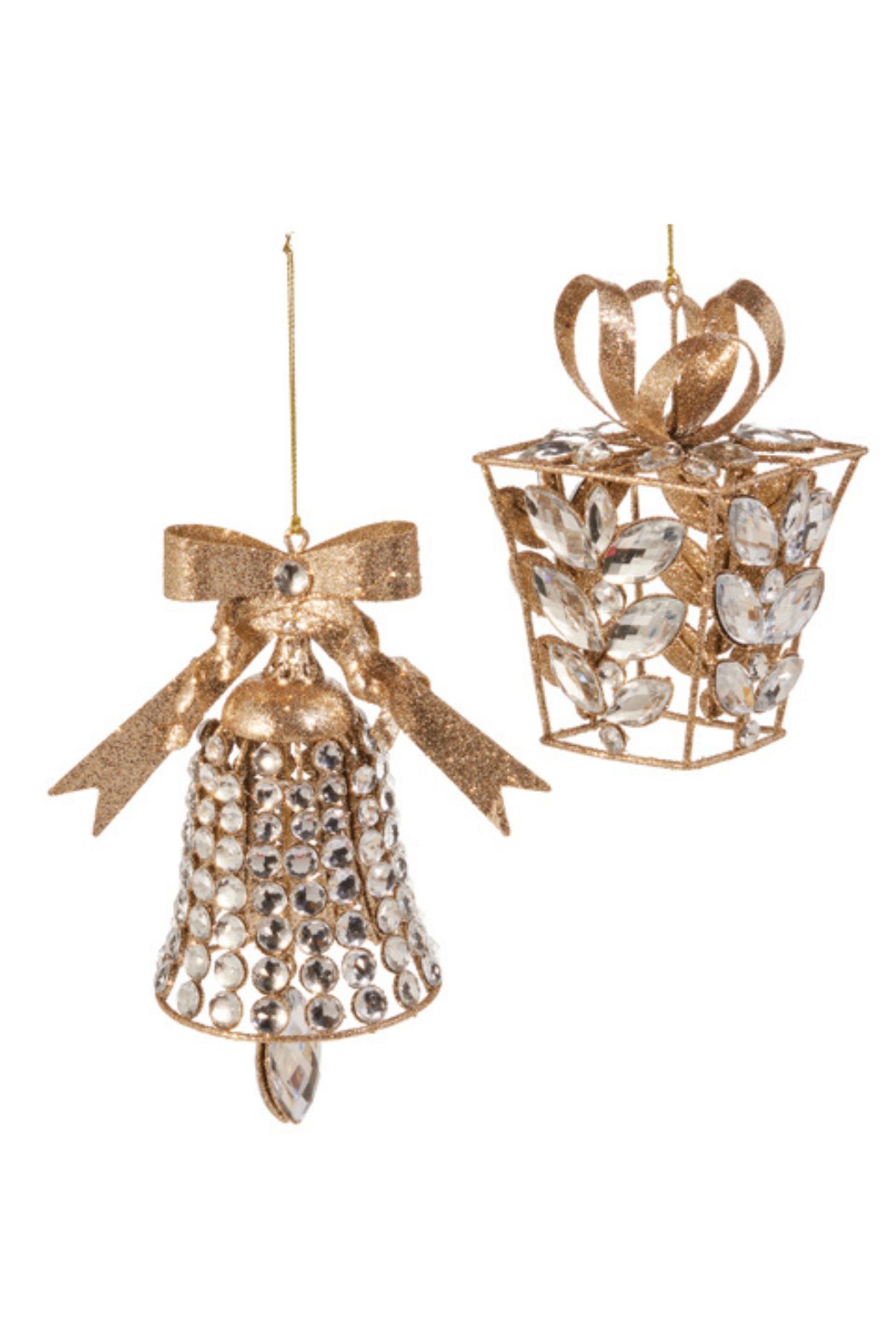 Clear Jeweled Ornament