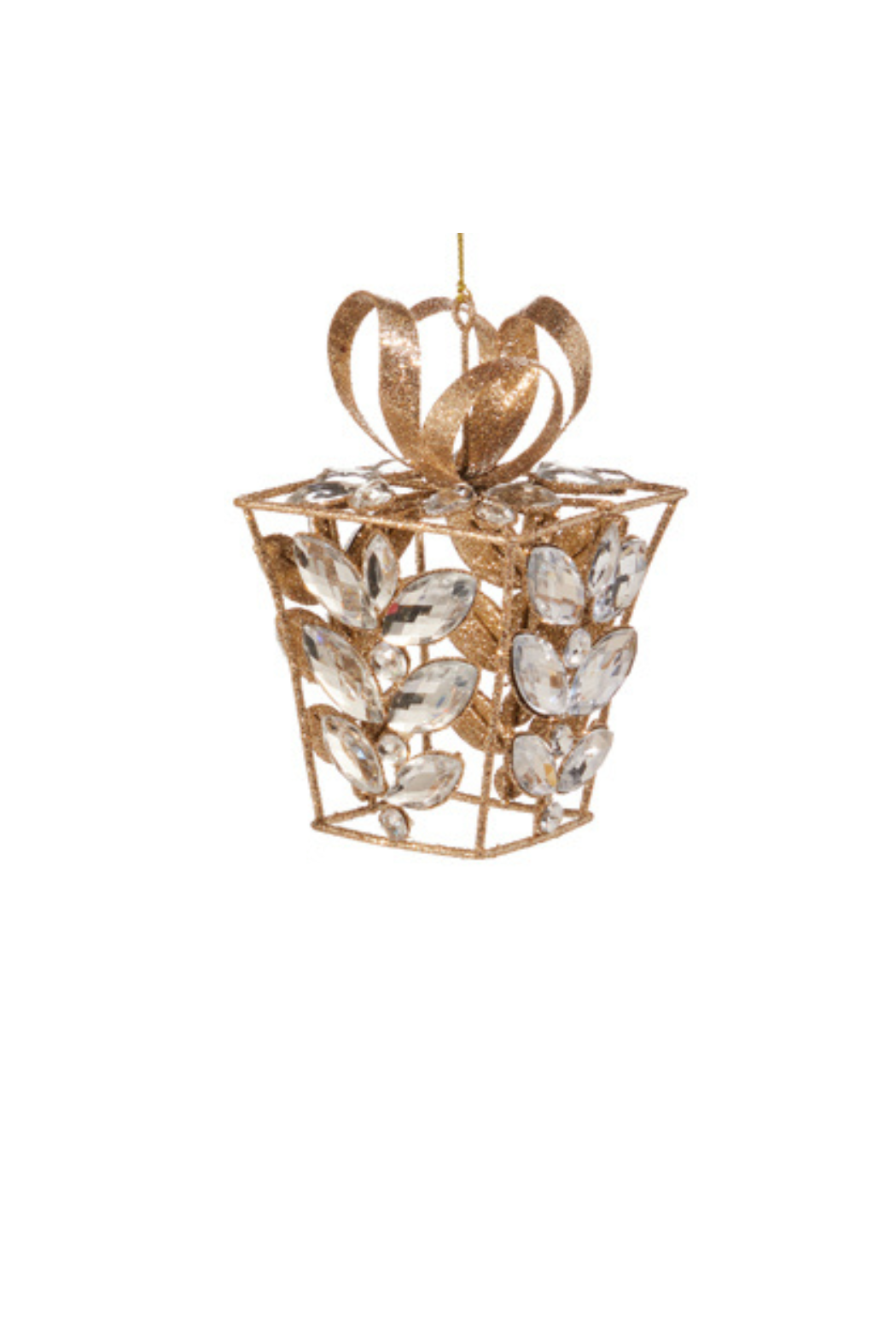 Clear Jeweled Ornament