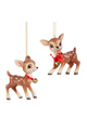 Cutesy Deer with Bell Ornament