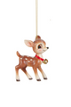 Cutesy Deer with Bell Ornament