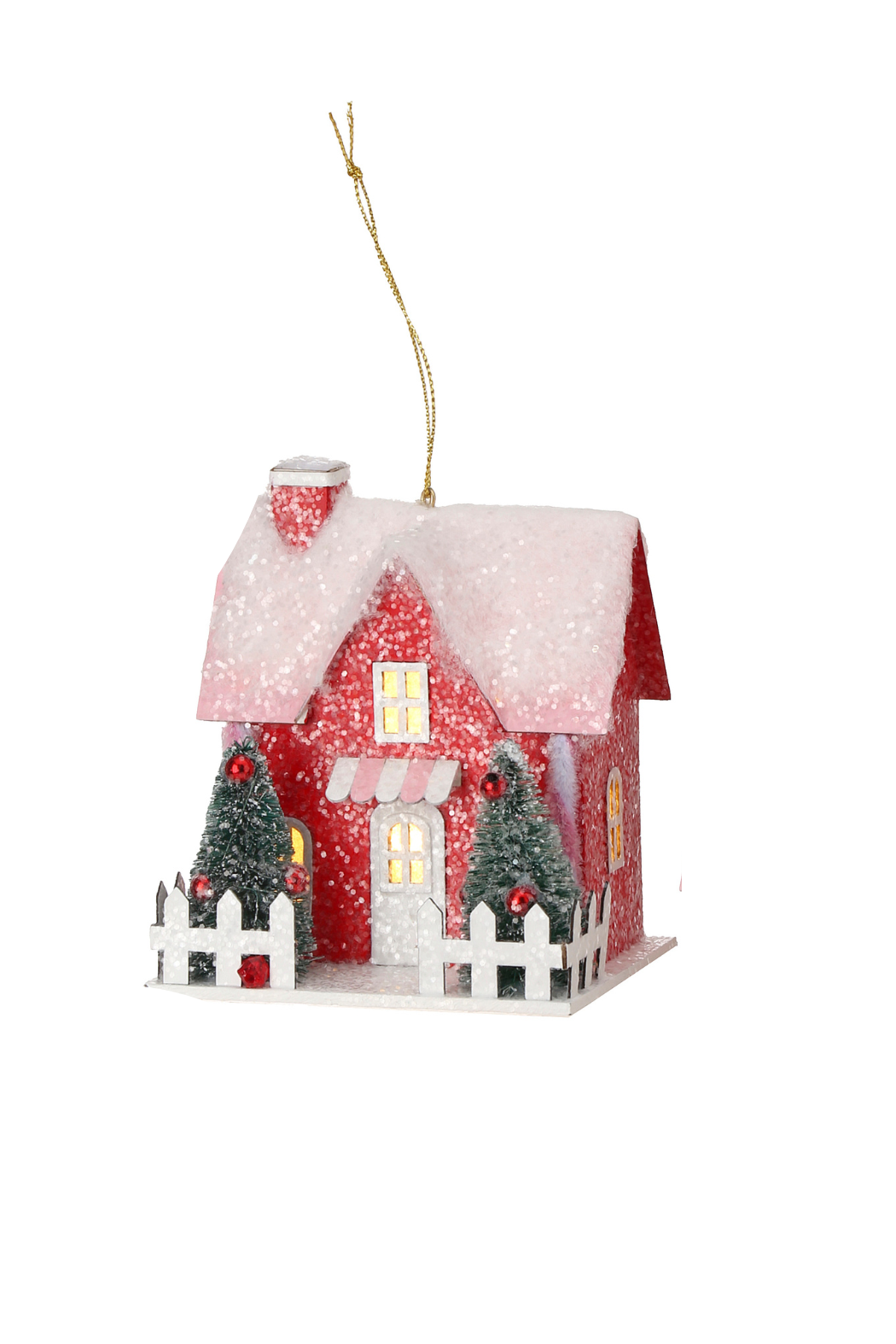 4.5-5.5" LED House Ornament