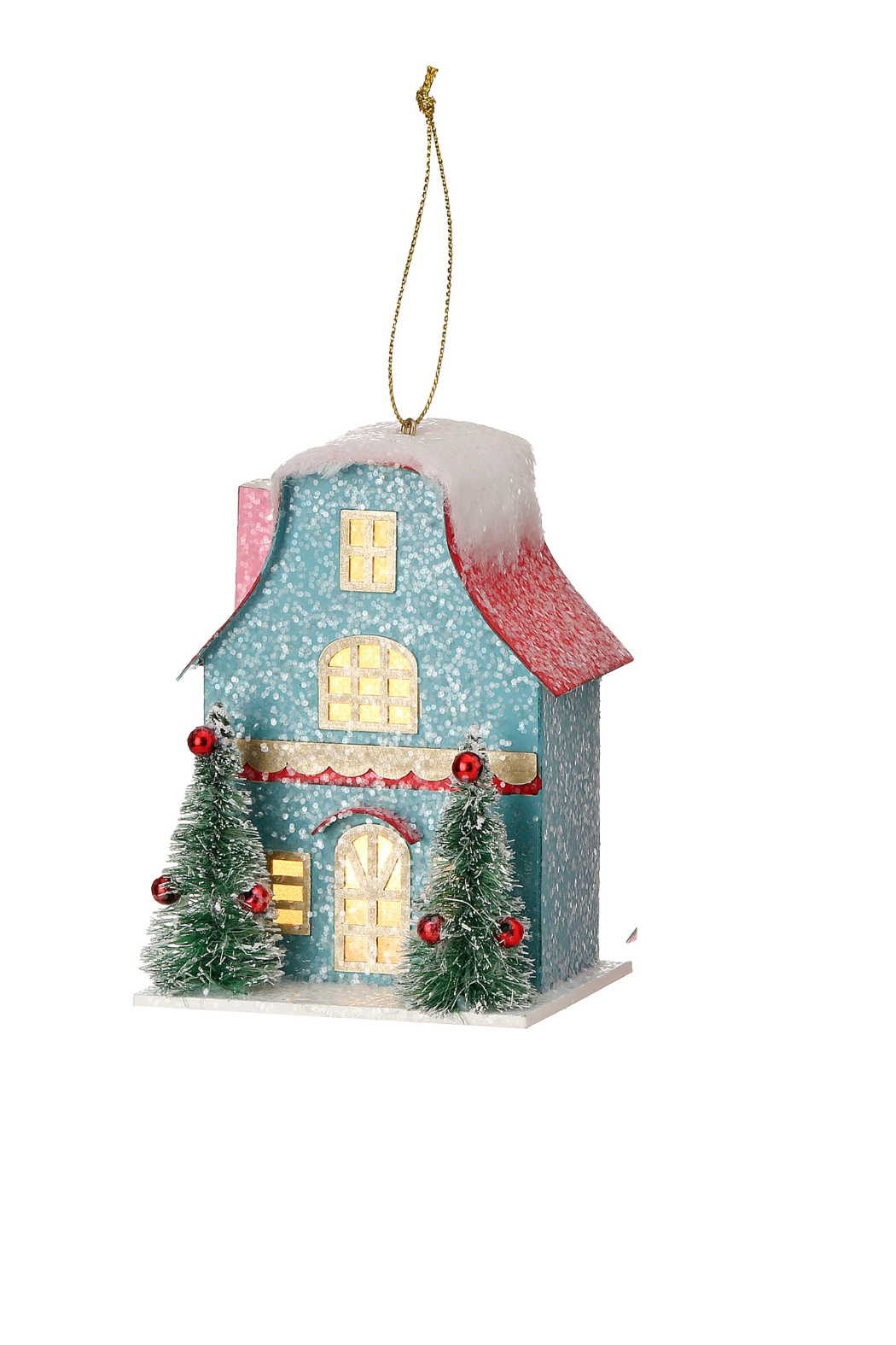 4" LED House Ornament