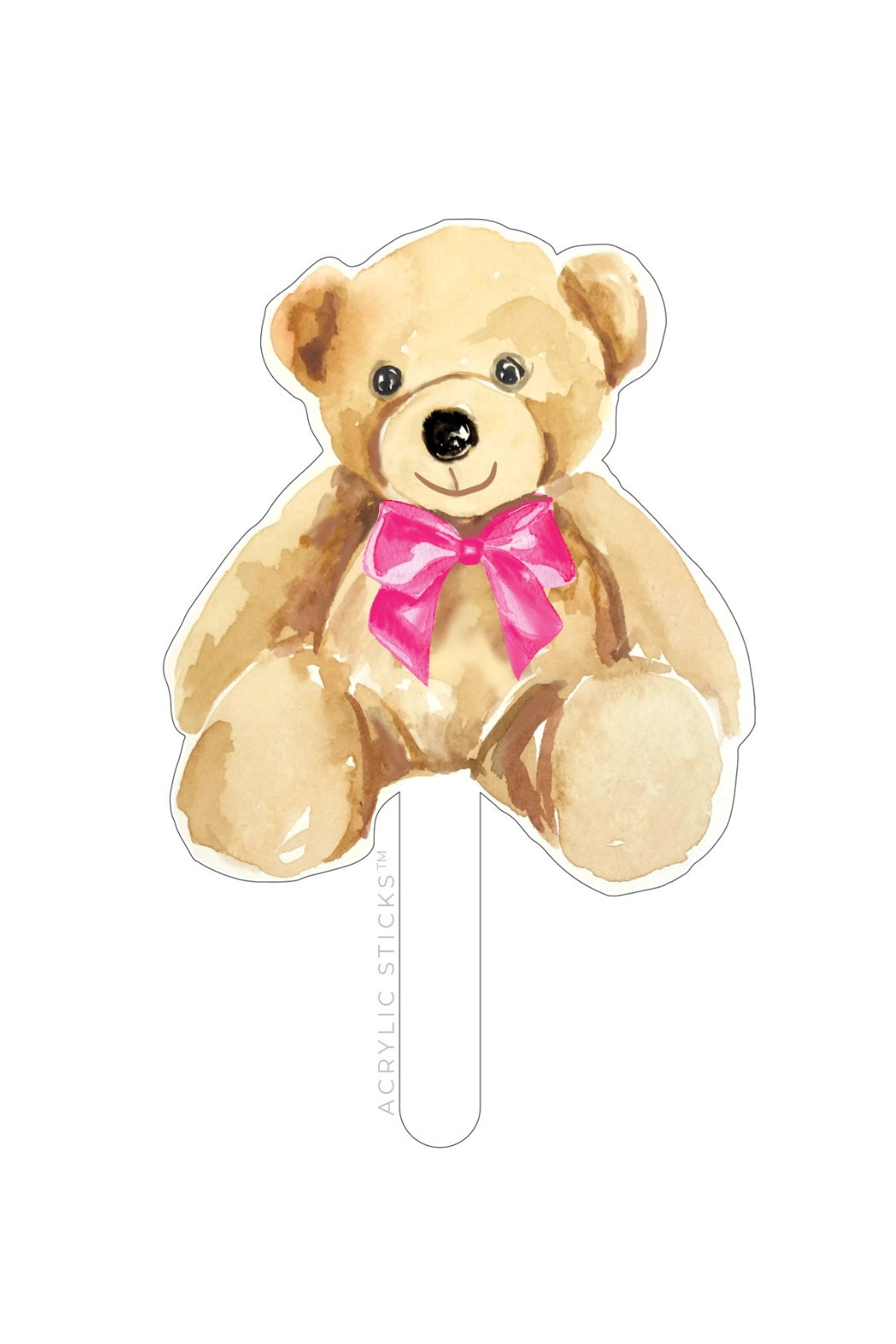 Acrylic Cake Topper - Teddy