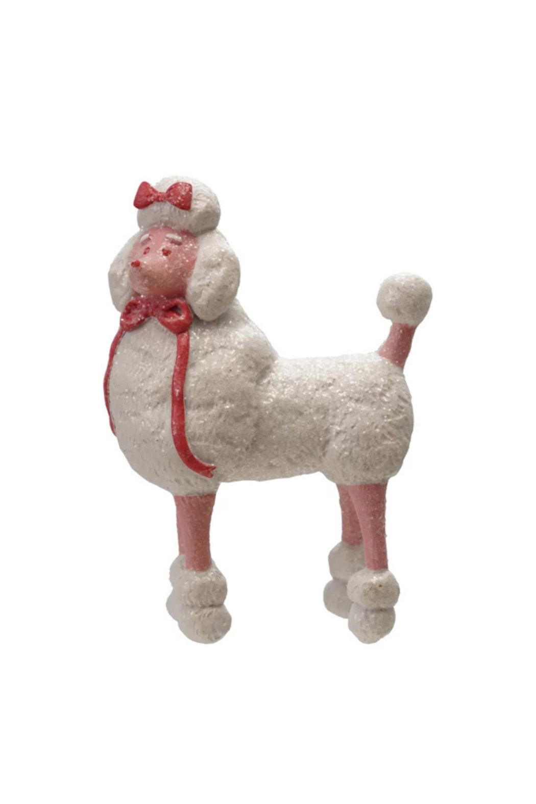 Resin Poodle with Bow