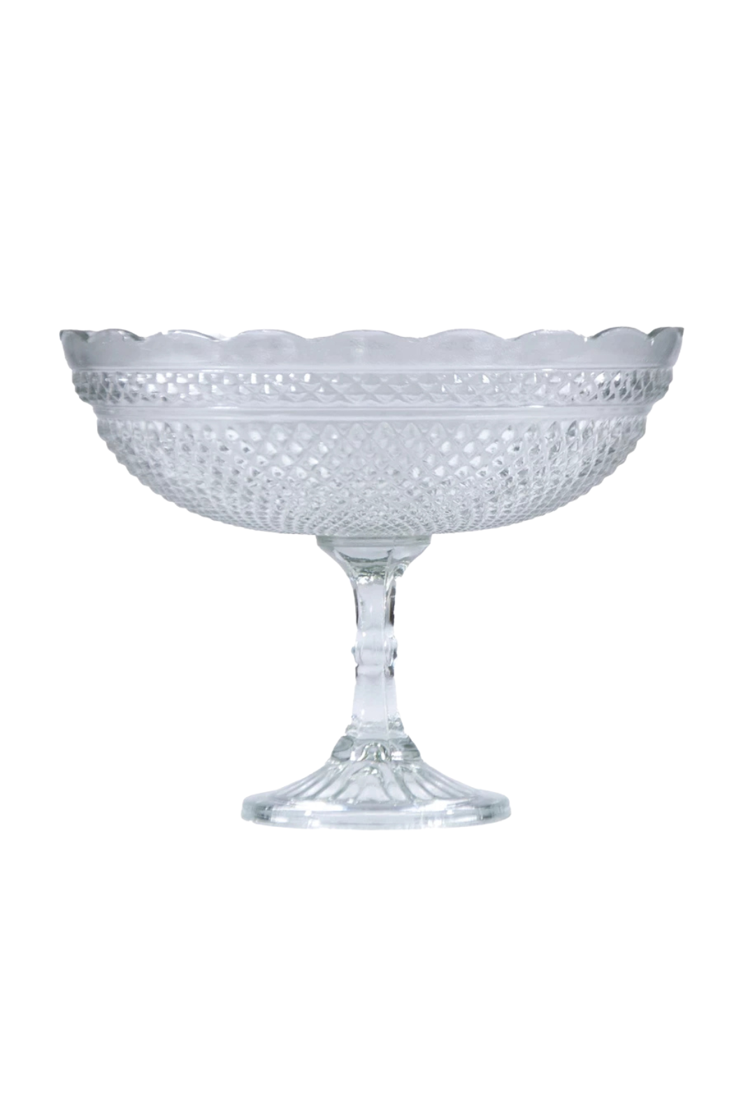 Pressed Glass Footed Bowl
