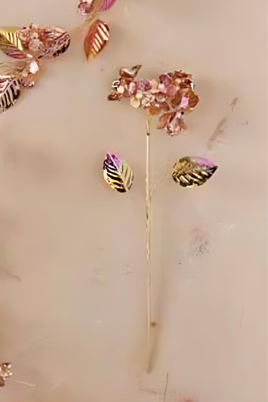 Flower Pick with Faux Pearls