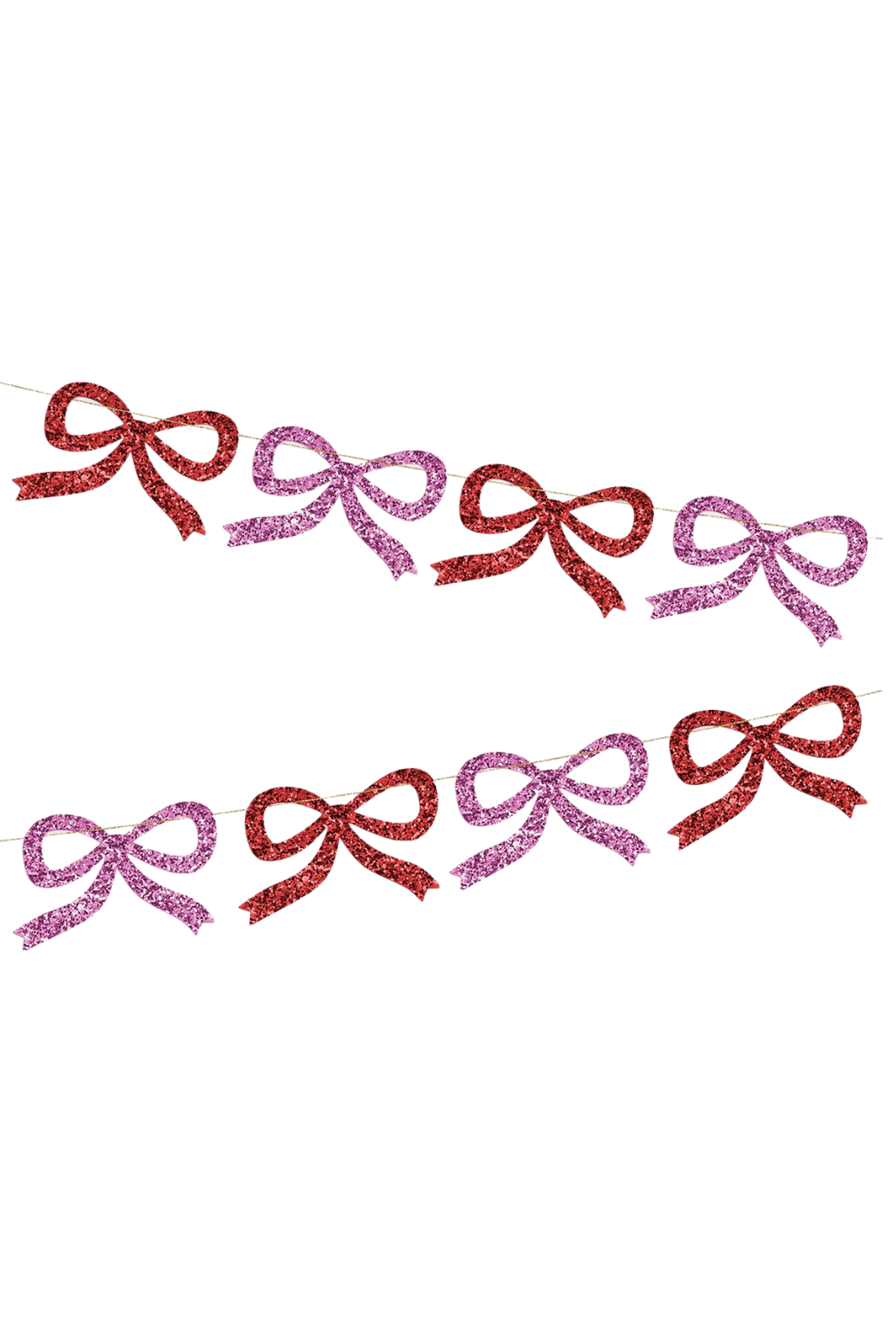 Glitter Bow Garland