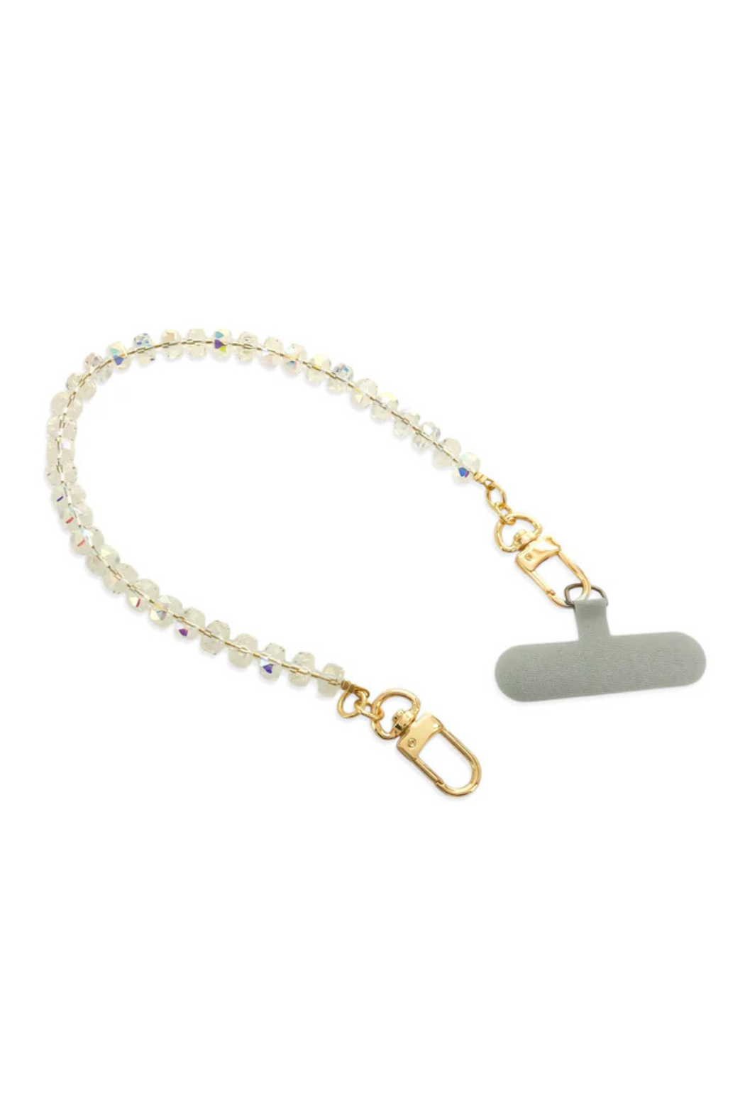 Rondelle Crystal Phone Chain