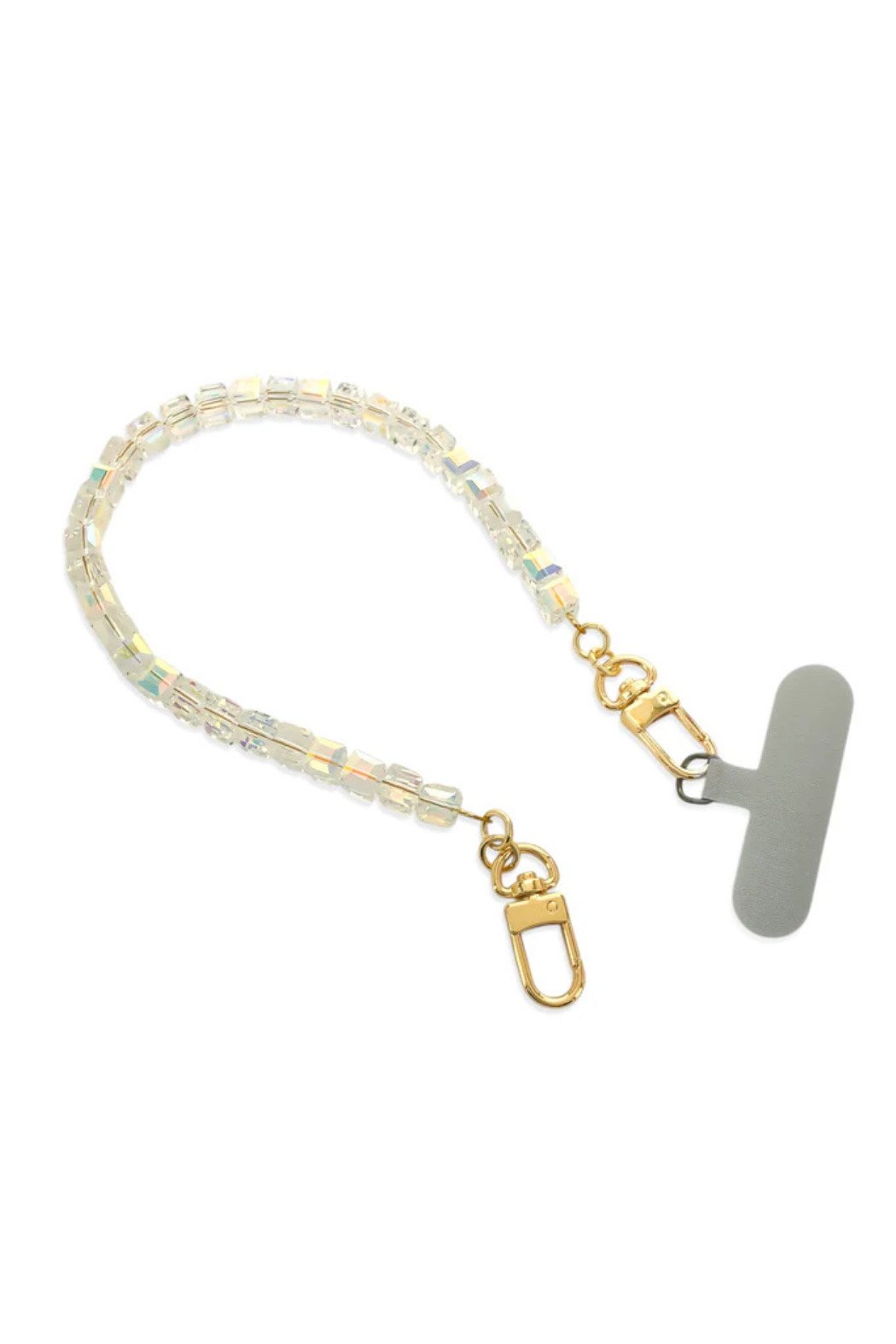 Cube Crystal Phone Chain