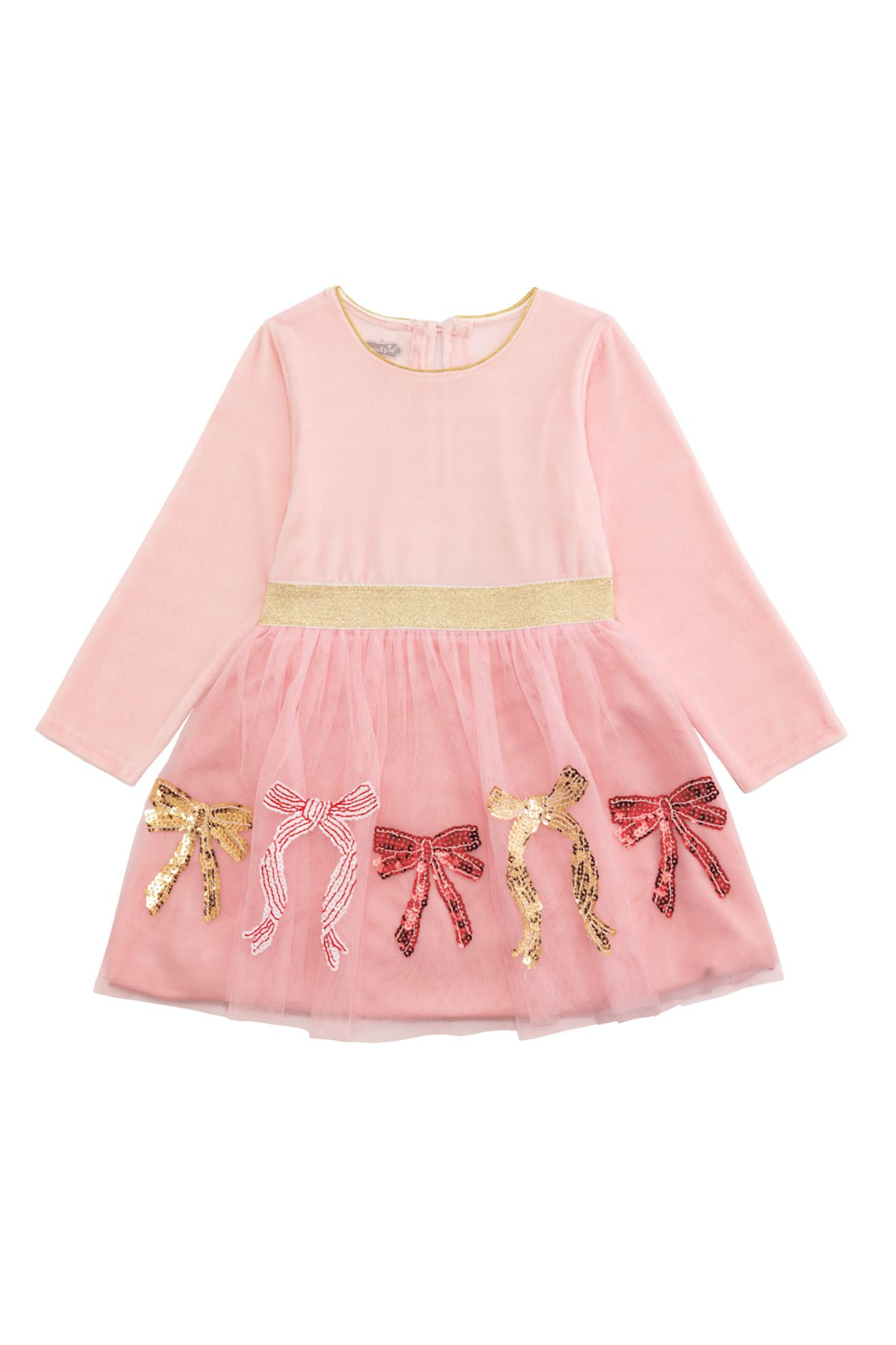 Sequin Bow Tutu Dress