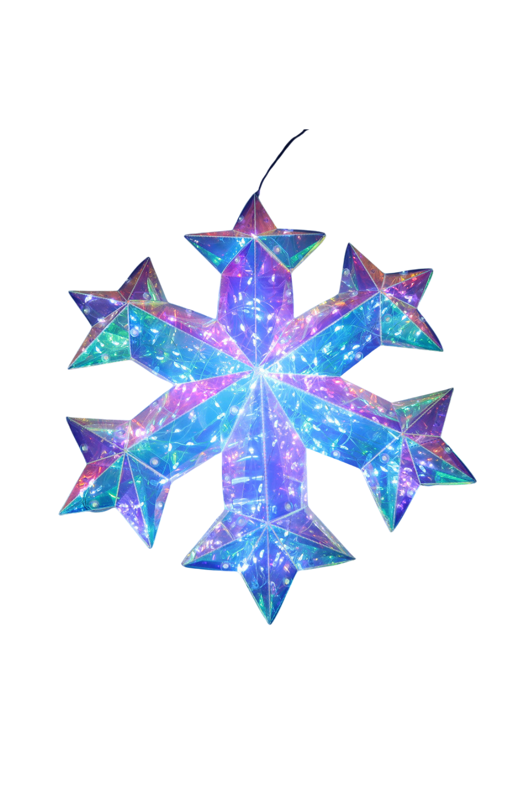 Small 14-inch Lit Snowflake