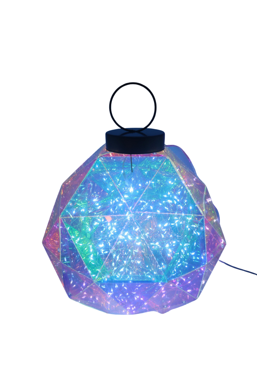 Large 12" Lit Faceted Ball