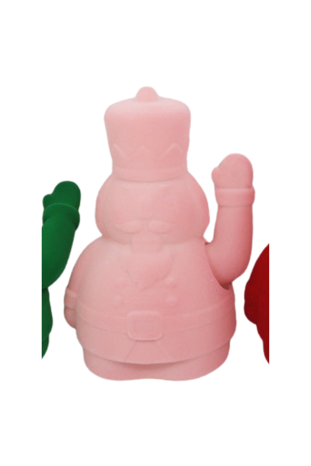 Flocked Waving Nutcracker