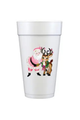 Holiday Styrofoam Cup Stack