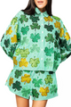 Rhinestone Shamrock Blouse