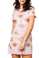 Sequin Aztec Print Dress