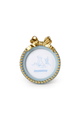 Golden Bow Round Frame