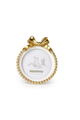 Golden Bow Round Frame