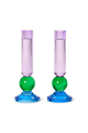Glass Taper Candleholders