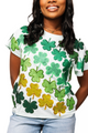Rhinestone Shamrock Tee